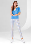 Wicklow Stripe 29'' Straight Ankle Pant