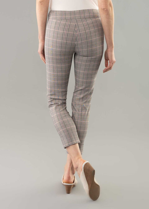 Birmingham Plaid 26'' Crop Ankle Pant With Cuffs