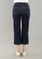 Bonaire Denim 24'' Crop Wide Leg Pant Snapped Leg