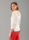 Hallie 23'' Sweater With Eyelet Yoke