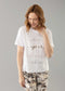 Amari 23 1/2'' T-Shirt With Writing Embroidery