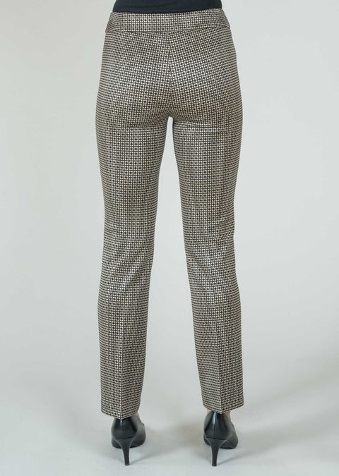 Lara Check 30" Straight Leg Pant