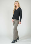 Lara Check 28" Straight Ankle Pant