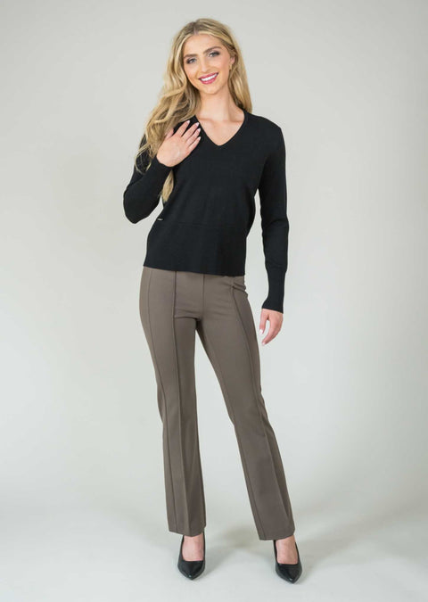 Hollywood 28" Straight Ankle Pant, No Waistband