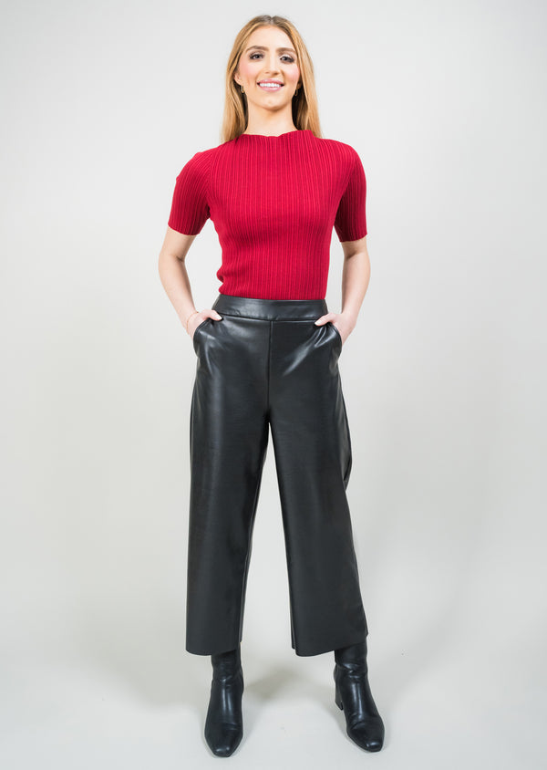 ARDEN PLEATHER 25" Wide Crop Pant