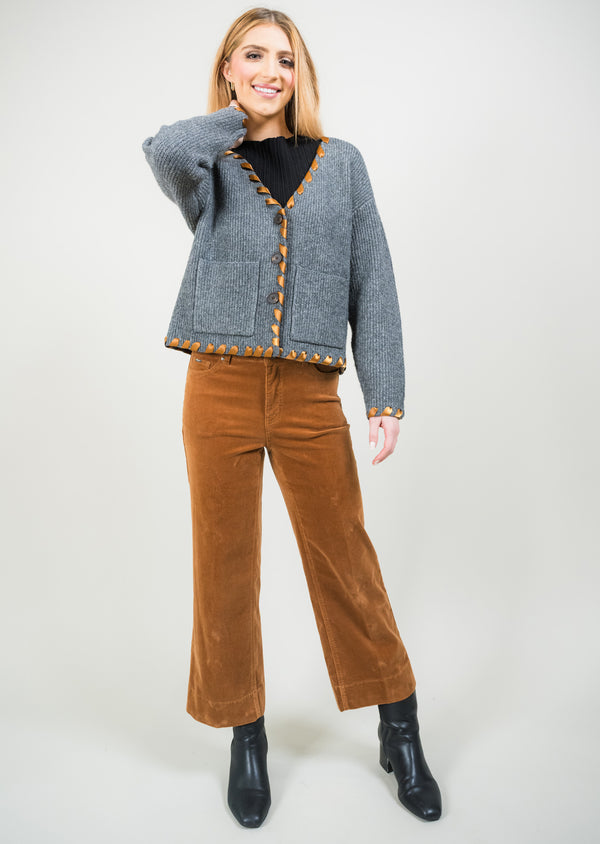 Pantalon large Charlene Corduroy 26" Crop Pant
