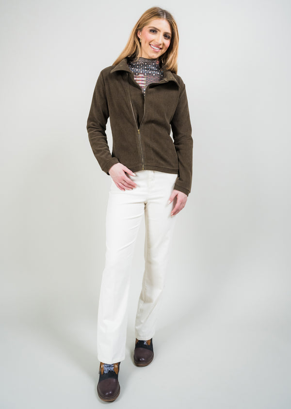 Pantalon droit en velours côtelé Charlene 30