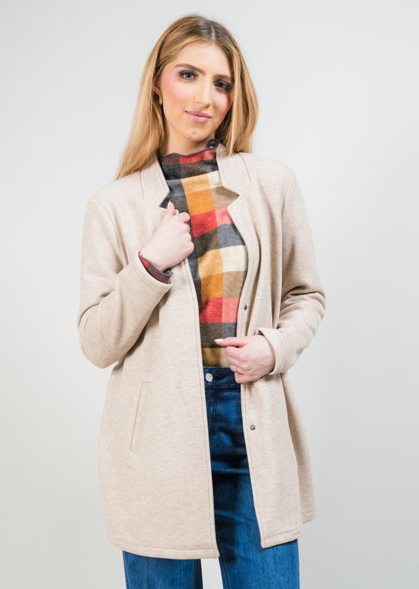 Margaret Inverted Notch Lapel Overcoat