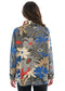 Reversible mock neck oversized floral