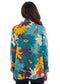 Reversible mock neck oversized floral