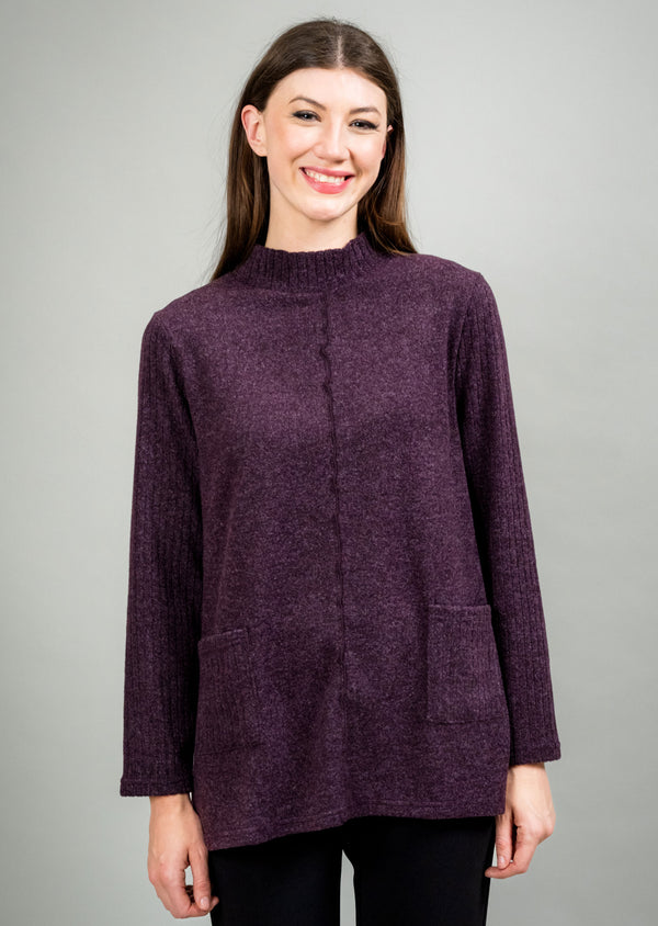 RIB DETAIL TUNIC WITH POCKETS