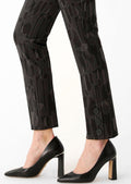 Johnson Print 29" Ankle Pant With Buttons On Leg