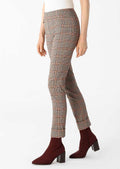 Bellamy Plaid Fabric 29" Ankle Pant W/ Cuffs